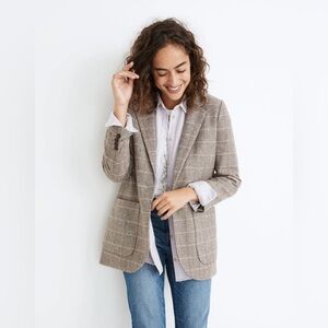 Madewell Larsen Blazer in Plaid